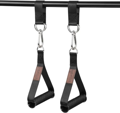 Pair of Outdoor Hanging Straps with carabiner Holds 150kg/ 330lbs Straps Hanging Kit Hooks for Camping, Door Bar, Gym Bar, Pull-up Bar Exercise Equipment Attachments