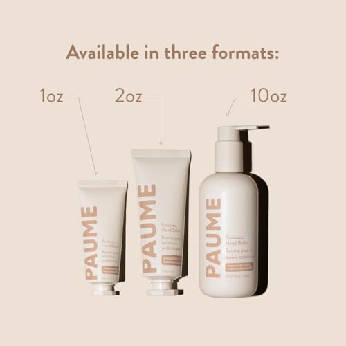 PAUME 4-Pack Mini Probiotic Hand Balm, Hydrating Moisturizer, 1oz Each - size: 1 Ounce (Pack of 4)