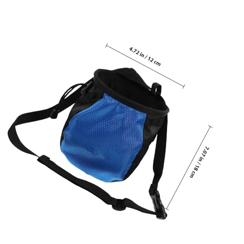 Abaodam Chalk Bag for Climbing Storage for Bouldering Weightlifting Wear-Resistant Design for Gymnastics and Outdoor Training Blue-Black Combination