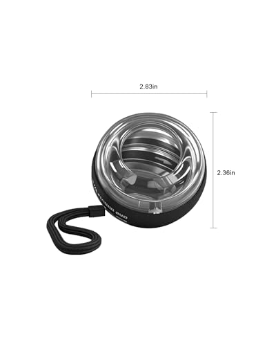 Curaball Hand Exerciser & Power Ball Hand Exerciser - Adjustable Resistance for Strengthening Fingers, Wrists & Arms -Includes Digital Counter & Portable Case