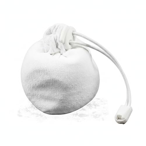 Climbing Chalk Bag with Adjustable Waist Belt - Durable Polyester Pouch for Gym, Bouldering & Rock Climbing (White/Pink)