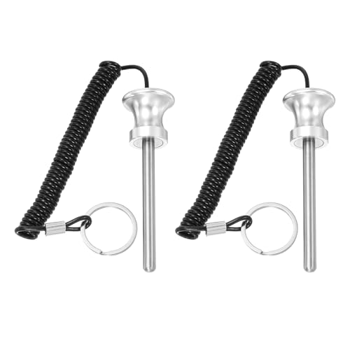 Weight Stack Pin, Weight Gym Pin Strength Training Equipment Replacement with Pull Rope for Commercial Home - color: Silver, size: 0.3 x 3.1 Inch