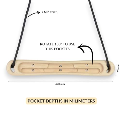 Portable Hangboard – Compact Travel Fingerboard for Strength Training & Warm-Up Durable Design | Perfect for Home & On The Go - style: Light