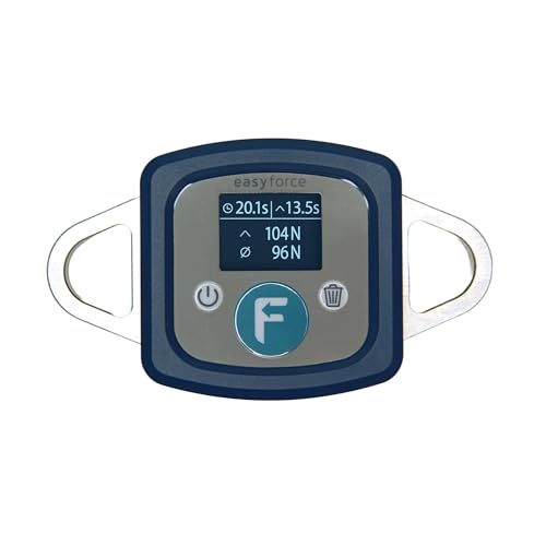 EasyForce® Performance Digital Dynamometer | Peak Force Capacity 300 Kg (2942 N) | for Strength Coaches, Physiotherapists, and Trainers | Accurate, Simple, and Swift Data Access