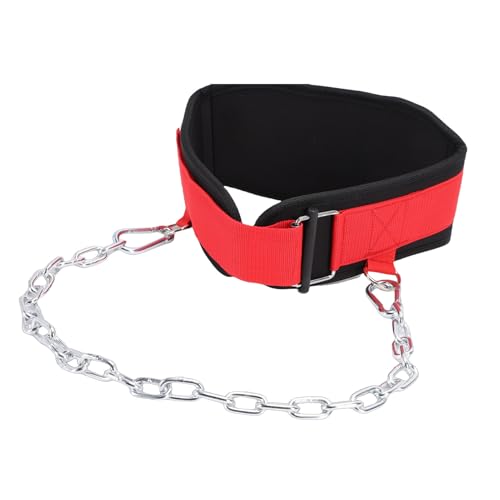 Weighted Pull Up Belt with Chain, Dip Belt for Workouts, Ergonomic & Breathable EVA Material for PullUps, Squats, Strength Training - color: S