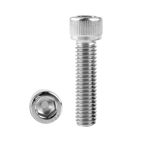 1/4-20 x 1 Socket Head Cap Screws Allen Hex Bolts, 304 Stainless Steel 18-8, UNC Fully Machine Thread, 25Pcs Silver - color: Silver, size: 1/4-20 x 1" (25PCS)