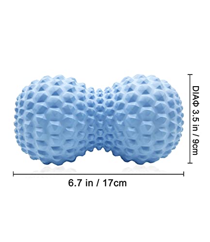 KITWILD Peanut Massage Ball, Double Lacrosse Massage Roller Ball for Deep Tissue Muscle Massage, Physical Therapy, Myofascial Release, Muscle Knots, and Yoga Therapy | Deep Tissue Muscle Massage, Physical Therapy, Myofascial Release, Muscle Knots, Yoga Th
