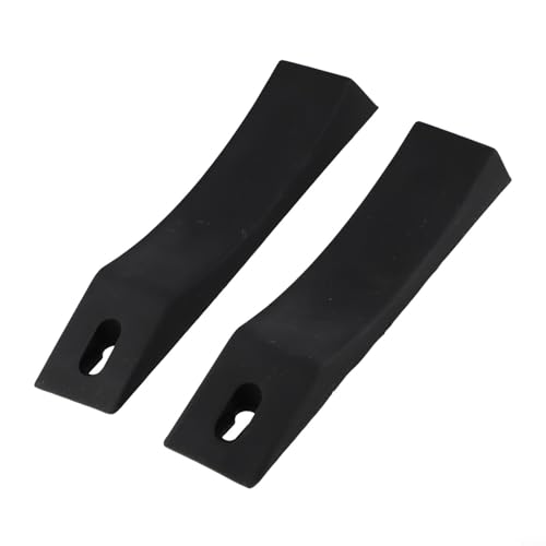 Silicone Deadlift Wedge Blocks for Weight Lifting Anti-Slip Barbell Plate Loading Ramp for Powerlifting and Strength Training Easy Plate Change Accessory(Black) - size: Black