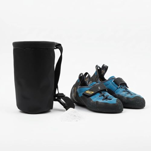 Bouldering Chalk Bag with Quick-Adjust Waist Belt, Oxford Cloth 840D, 7.5X4.9X4.9 in, for Rock Climbing, Weight Lifting, Plus Gymnastics