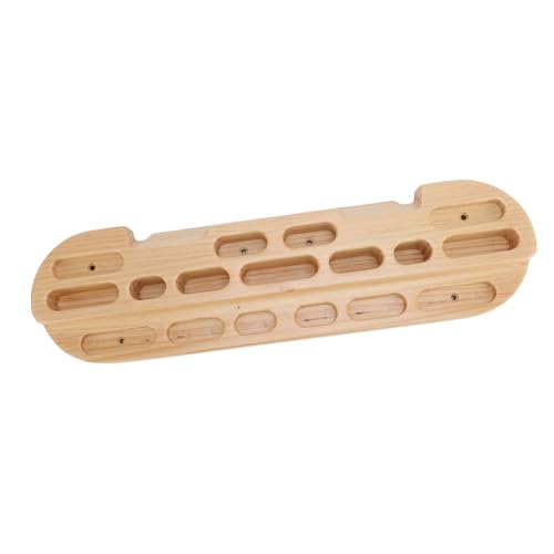 SUNGOOYUE Climbing Fingerboard, Wooden Hangboard with Varying Length and Depth Finger Holes for Rock Climbing Training, Portable Pull Up Bar Grip Strengthener for Enthusiasts