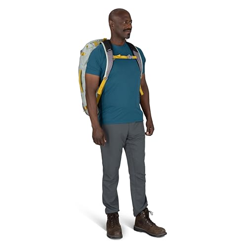 Osprey Transporter Lightweight Travel Duffel Bag - Extra Large Water Resistant Durable Gear Bag for Men and Women - color: Frosty Mint/Soundwave Grey, style: 65l