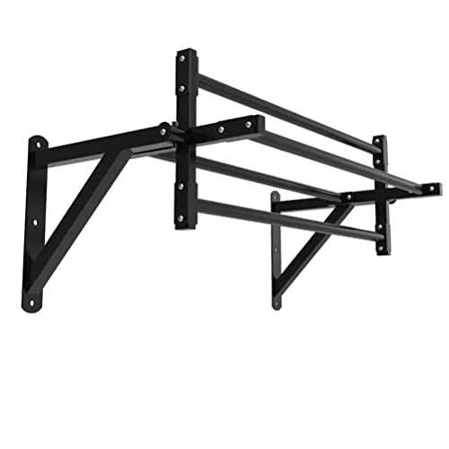 Wall Mounted Pull Up Bar, Rotating Horizontal Bar Parallel Bar Climbing Frame, Indoor Strength Training Fitness Equipment, Max Load 300kg