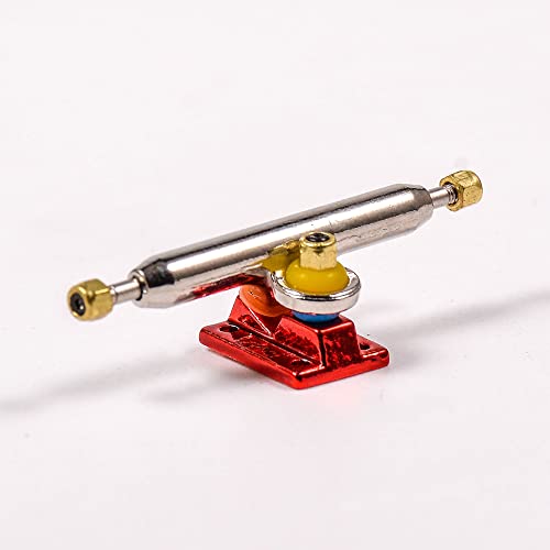 Fingerboard Trucks with Upgraded Urethane Bushings and Pivot Cup,34mm 32mm Width,Normal Kingpin (Red, 34mm) - color: Red, size: 34mm