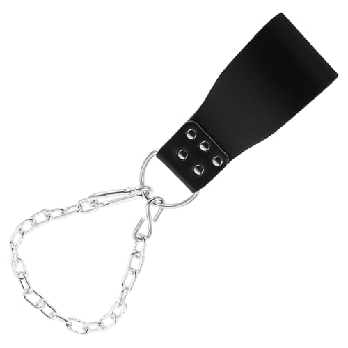 BESPORTBLE Weighted Pull-up Belt with Metal Chain Muscle Training Waist Belt for Weightlifting and Dip Exercises for Men and Women