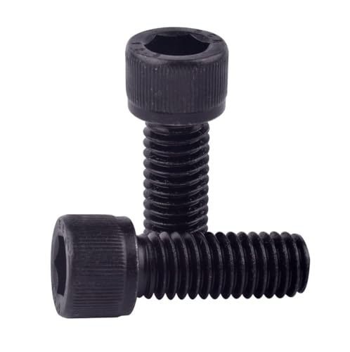 10Pcs 5/16-18 x 2" Socket Head Cap Screws Bolts, 12.9 Grade Alloy Steel Black Oxide Finish, Allen Hex Drive, UNC Coarse Full Thread - size: 5/16-18 x 2" (10PCS)