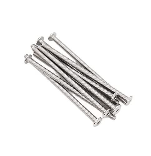 10pcs M6 x 115mm Rivet Countersunk Socket Cap Allen Bolts Rivet Screws Furniture Connecting 304 Stainless Steel - size: 10pcs M6 x 115mm