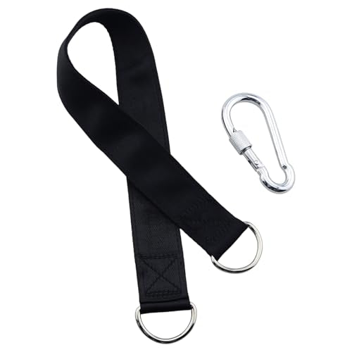 2Pack Swing Suspension Straps Heavy Duty Webbing Straps with 2 Safety Buckles, 19.7x1.3 Inches Fitness Training Accessories for Hammocks Sandbags Seats Yoga and Pulley Equipment