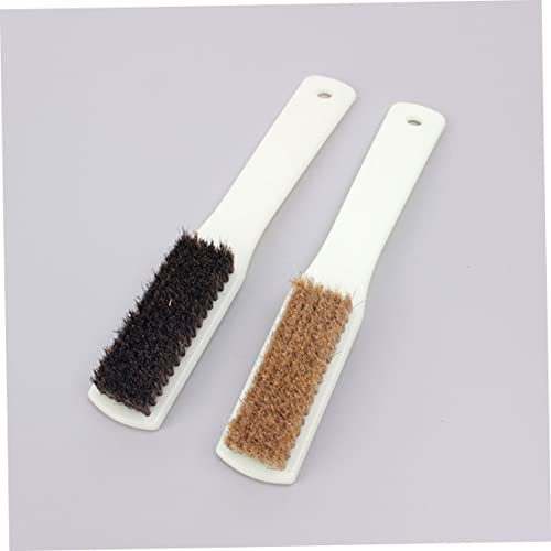 2pcs Walnut Stone Cleaning Brush for Climbing Rocks Boars Hair Brush Handle for Outdoor Climbing