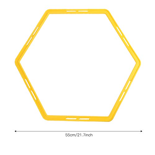 6Pcs Agile Exercise Rings Set, Lightweight Training Equipment for Football and Basketball, Bright Color, Simple Design