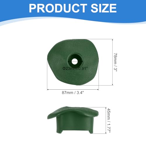 PATIKIL Rock Climbing Holds, Climbing Rock Wall Grips Play Set Climber Attachments with Single Holes for Playground - color: Green, style: Green-D