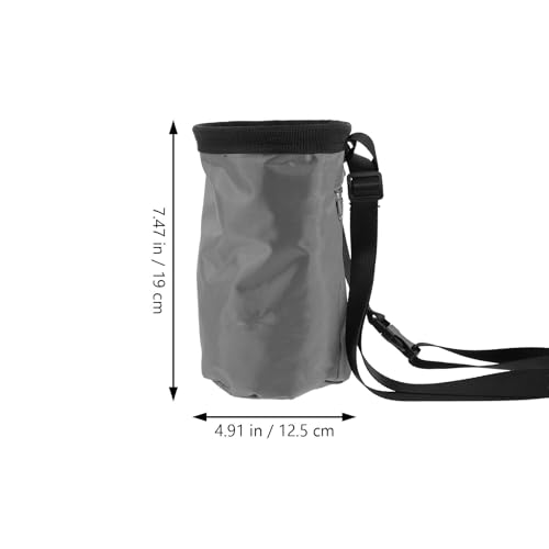 Toyvian Anti-Slip Outdoor Climbing Chalk Bag with Oxford Fabric and Fleece, Scratch-Resistant Mountaineering Powder Bag for Camping and Climbing Enthusiasts