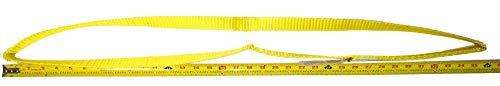 Everest C1150 1" x 3' Flat Endless Sling Yellow Lifting Sling for Construction, Lifting, Moving, Hoisting - Strap Heavy Duty - 1-Pack 3200lbs WLL