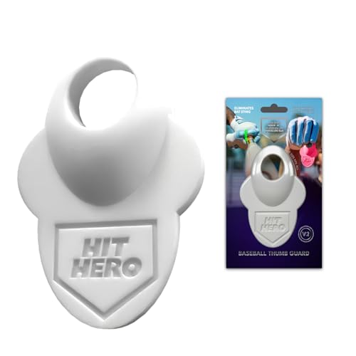 Baseball Thumb Guard, Batters Batting Grip, Finger Guard, Accessory, Batting Protection, Reduce Bat Sting, Hitter, Tool, Bat, Hitting Accessory - color: White