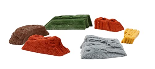 Atomik Climbing Holds 6 Screw-On Small Sandstones in Assorted Earth Tones
