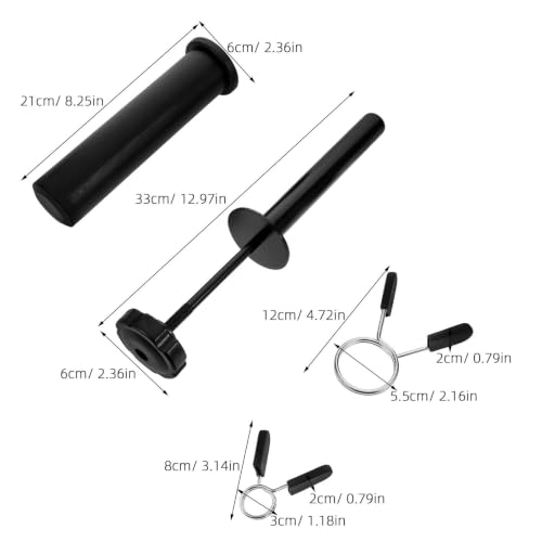 Fitness Equipment Weight Loading Pin with Carbon Steel Construction and Enhanced Stability for Barbell Adapter Sleeve, Compatible with Weight Plates in Professional Settings