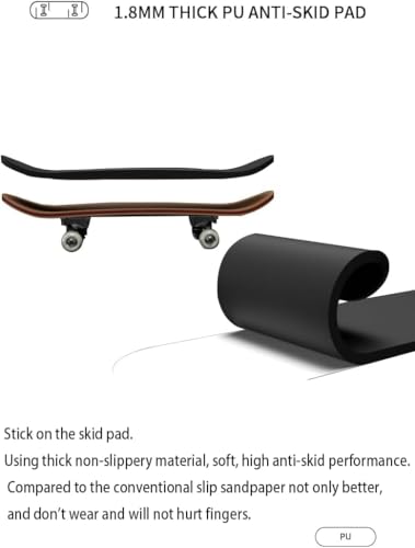 Wooden, pro Fingerboard 29mm Mini handboard、Premium Fingerboard Ideal for Dexterity maneuvers (Reaper) - color: Reaper