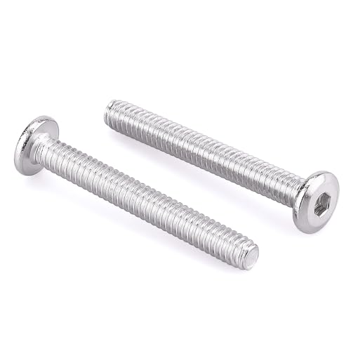 1/4-20 x 2-1/2" Hex Socket Head Cap Screws, 304 Stainless Steel 18-8, Chamfered Countersunk Machine Screws for Furniture, Binding, Machinery, Automotive, DIY Projects, 25 PCS - size: 1/4-20 x 2-1/2"