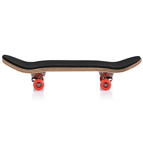HERCHR Finger Boards, 1Pc Maple Wooden Alloy Fingerboard Finger Skateboards Creative Fingertips Daliy Playing Relaxing Movement Set with Box for Relax Play (Red) - color: Red