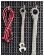 Ascend Tools Accessories for Organizer Genie Pegboards to Scale Up Organized Workspace (Metal Hooks 2.76 inch/70 mm - 10 Pieces) - style: Metal Hooks 2.76 inch/70 mm - 10 pieces per pouch