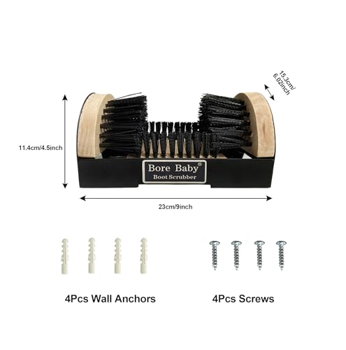 Boot Scrubber - Outdoor Heavy Duty Boot Scraper Brush & Shoe Mud Cleaner | Outdoor heavy-duty boot scrubber . Quickly removes mud, snow and debris from boots and shoes. Durable all-weather design. - color: Boot Scraper