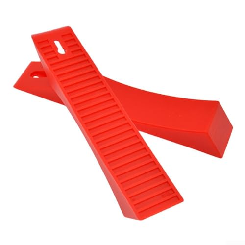 Silicone Deadlift Wedges for Weight Lifting, Anti-Slip Barbell Loading Blocks to Ease Plate Changes, Soft Pads for Squat and Powerlifting, Red Blue Black(Blue) - size: Blue