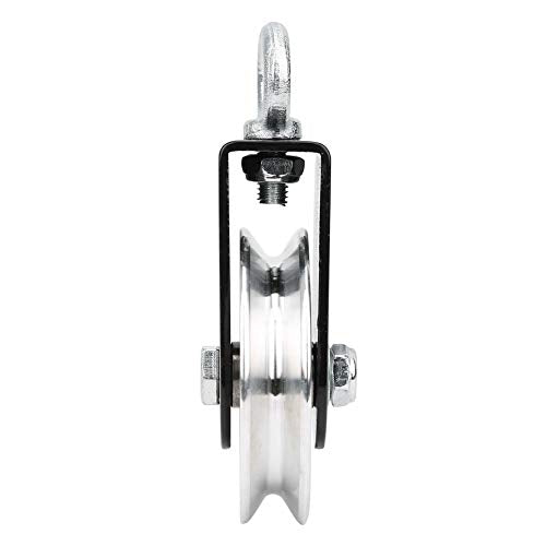 Fitness Equipment Bracket Stainless Steel Pulley Mute Hanging Wheel DIY Accessory