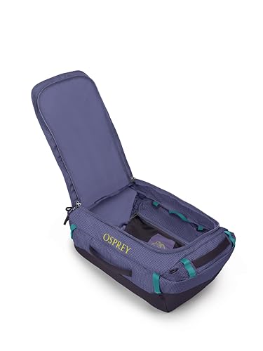 Osprey Transporter Lightweight Travel Duffel Bag - Extra Large Water Resistant Durable Gear Bag for Men and Women - color: Euphoria Purple/Purple Ink, style: 40l