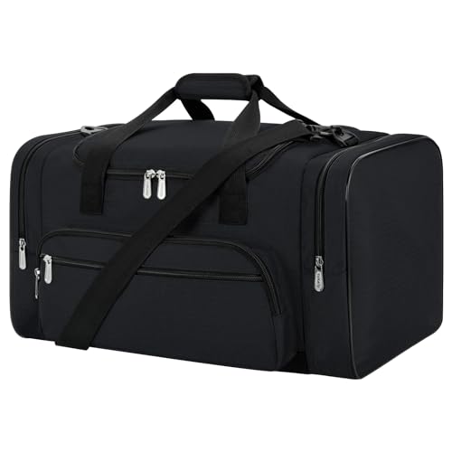 Sports Duffel Bag 26 Inch Travel Gym Duffle - Black - color: Black, size: 26 inch - 1.0