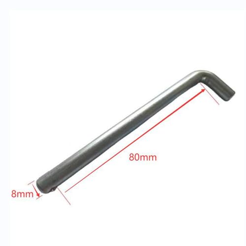 Weight Stack Pin Weight Machine Pin Replacement Weight Loading Pin Stainless Steel Secure Locking L Shaped Handle Suitable for Home Gym Fitness Studio - size: 8mmx130mm
