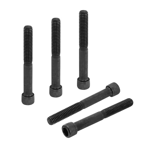PATIKIL 3/8"-16 x 3 Socket Head Cap Screws Bolts, 10Pcs Carbon Steel Hex Head Metric Screws for Door Road Bicycle Mountain Bike Auto Ship Communication Equipment, Black - size: 3/8"-16 x 3