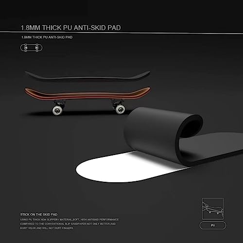 Lently Wood Fingerboards, Mini Fingerboards, 99mmL*29mmW (Redeem The Skeleton) - color: Redeem the Skeleton