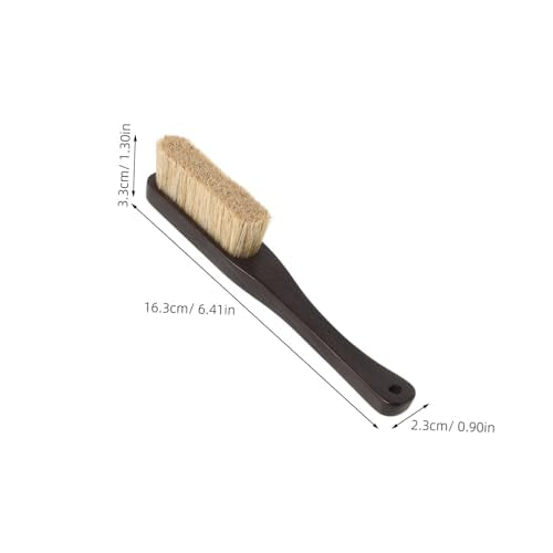 FUOYLOO Climbing Chalk Brush with Ultra Dense Boar Bristle Hair, Hardwood Handle Compact Chalk Brush for Outdoor Rock Cleaning, Bouldering and Indoor Climbing Accessories for Professional