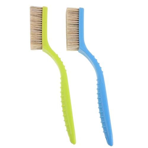 2pcs Climbing Bouldering Brush with Long Handle - Chalk Brush for Rock Climbing Accessories - Portable Cleaning Tool for Outdoor Boulder and Training Gym Use