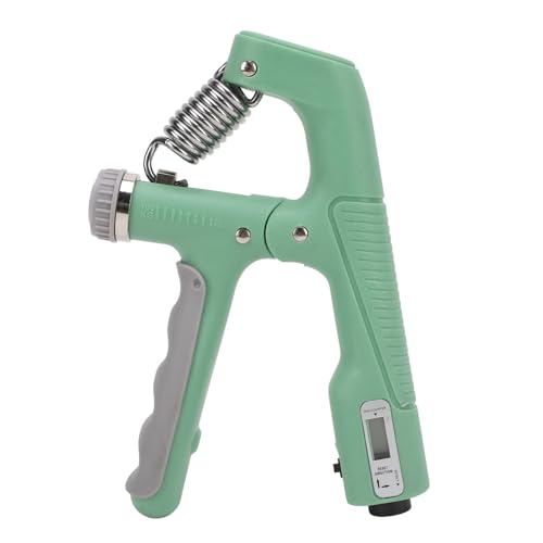 RiToEasysports Hand Grip Strengthener, Adjustable 10 to 100kg Resistance with Digital Counter for Muscle Recovery, Hand Strength Training, Rock Climbing, Tennis - color: Green