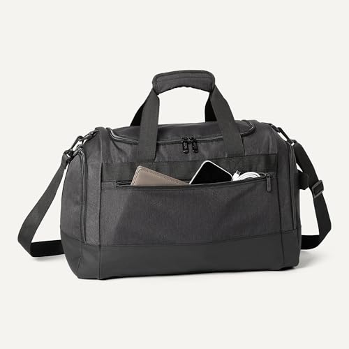 Amazon Essentials Lightweight Carry-on Duffel with Wet Pocket and Shoe Compartment, 20", Black - size: 20 inches