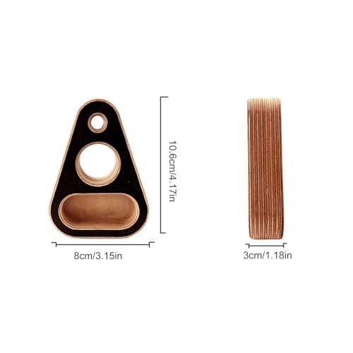 Finger Board Rock Climbing - Wood Workout Equipment - Compact Finger Board Trainer,for Enthusiasts Trainers Women Men Adults Athletes Beginners Professionals Players Apartment