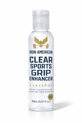 IRON AMERICAN Liquid Chalk - No-Mess Long-Lasting Grip Chalk for Weightlifting, Gymnastics, Rock Climbing, and Fitness Training - Advanced Hand Chalk for Gym - size: CLEAR 150mL