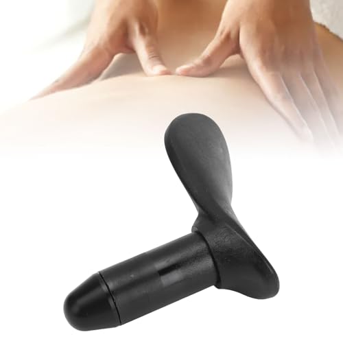 Manual Trigger Point Massage Tool Ergonomic Stress Relief Portable Thumb Massager for Body Deep Tissue Massage Neck Back Legs Rubber Metal Compact Lightweight (Small Round Cone Head) - size: Small Round Cone Head, style: Small Round Cone Head