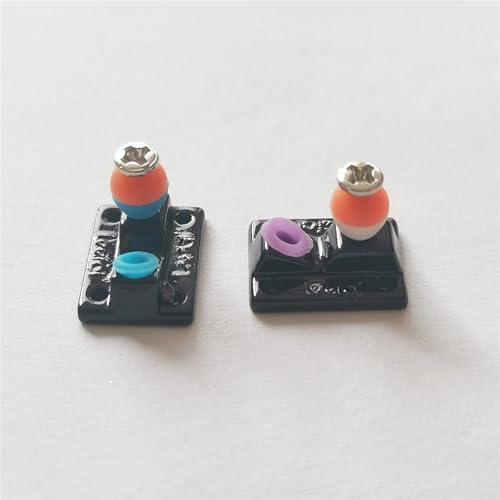 Fingerboard Truck Base with Soft PU Bushing Pivot Cup for Finger Skate Board Professional Mini Skateboard(Inverted Black) - color: Inverted Black