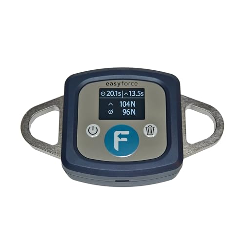 EasyForce® Performance Digital Dynamometer | Peak Force Capacity 300 Kg (2942 N) | for Strength Coaches, Physiotherapists, and Trainers | Accurate, Simple, and Swift Data Access